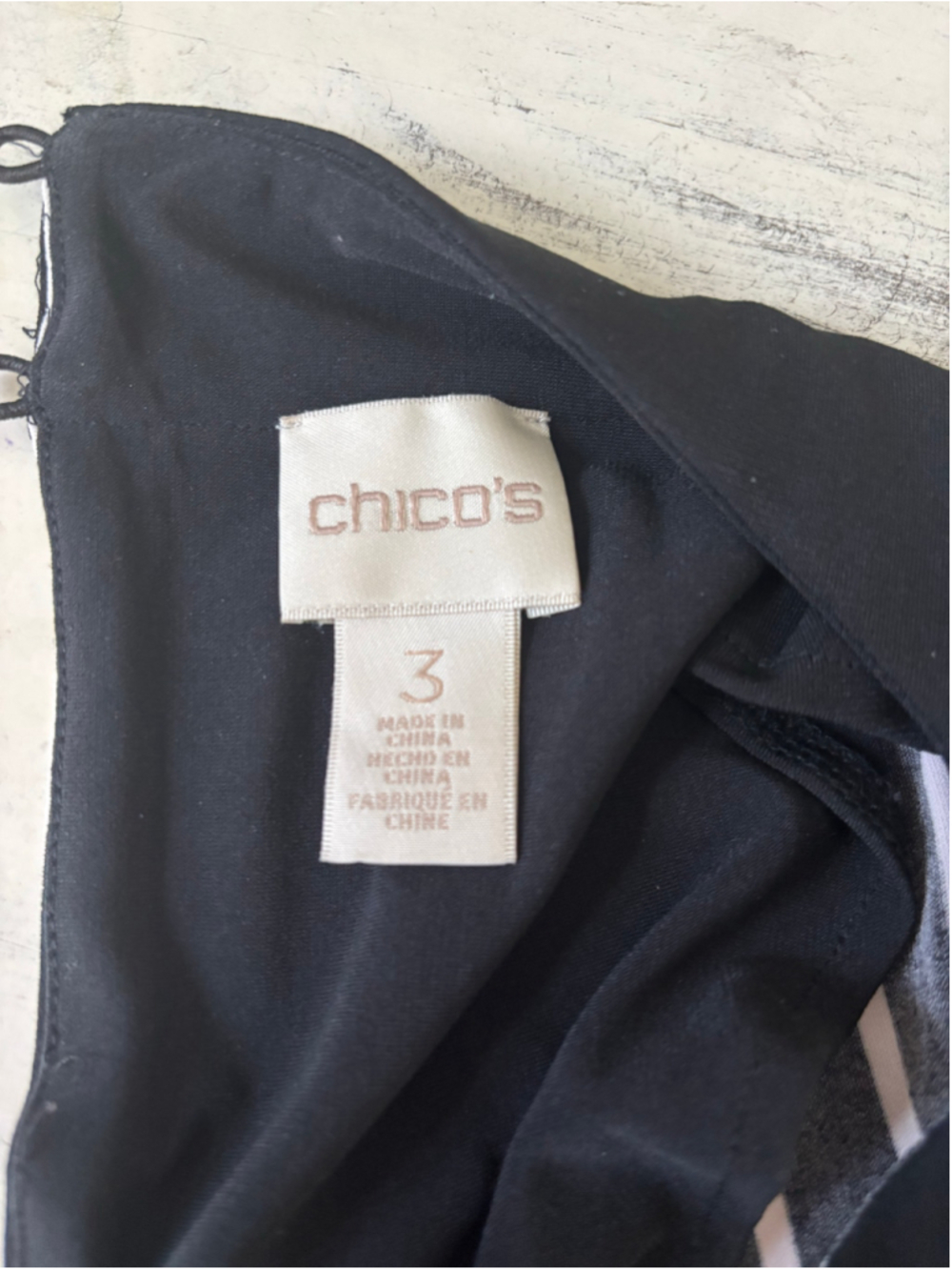 EUC Chicos Striped Dolman Sleeve Jumpsuit | Size 3 (XL) - Picture 8 of 9